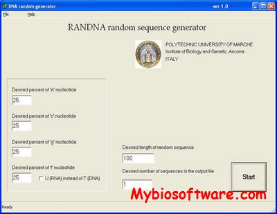 RANDNA – Random DNA Sequence Generator My Biosoftware – Softwares Blog